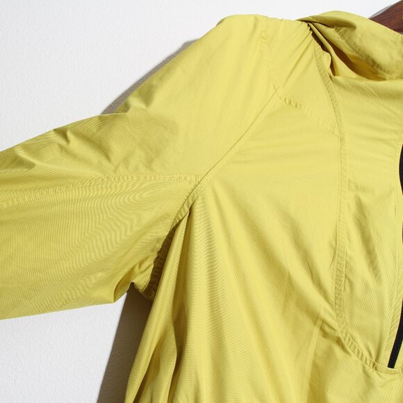Lululemon Cinch-Waist Half-Zip Running Jacket Soleil Yellow Glyde Hooded Size 8 - Picture 4 of 14